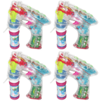 Pebble Hug Automatic Bubble Ray Gun Led Light Up Flashing Bubble Machine Kids Toy