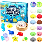 24X Mystery Dumpling Squishy Blind Box Advent Calendar Ocean Stress Relief Toy Gift Set