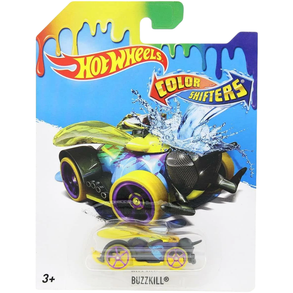 Hot Wheels Color Shifters Buzzkill Bhr56 Die-Cast Drift Tech Toy Vehicle Collectible Cars