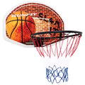 Wall-Mounted Mini Basketball Hoop for Door and Wall Use