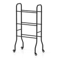 Basketball Rack 3-Tier with Metal Frame and 4 Universal Wheels