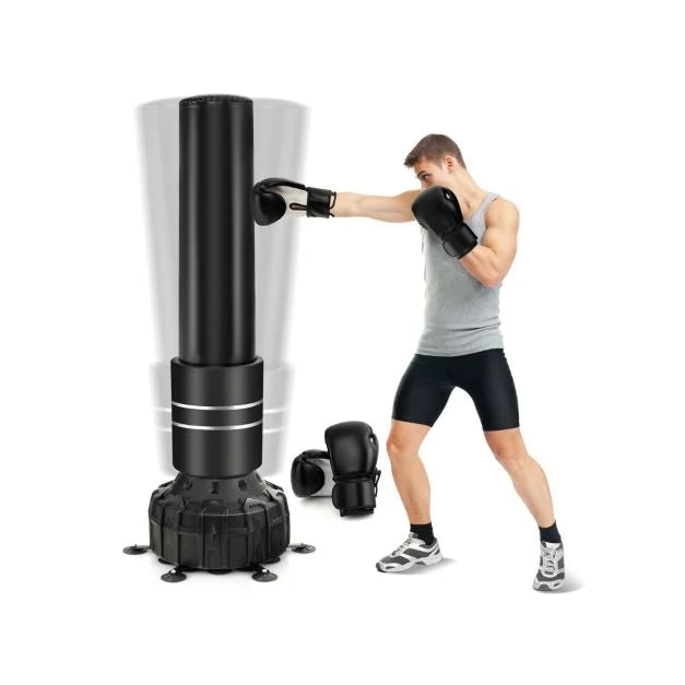 Punching Bag Set with Gloves and Suction Cup Base