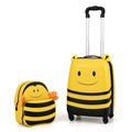 Kids 2-Piece Luggage Set with Cute Bee Backpack and Rolling Suitcase