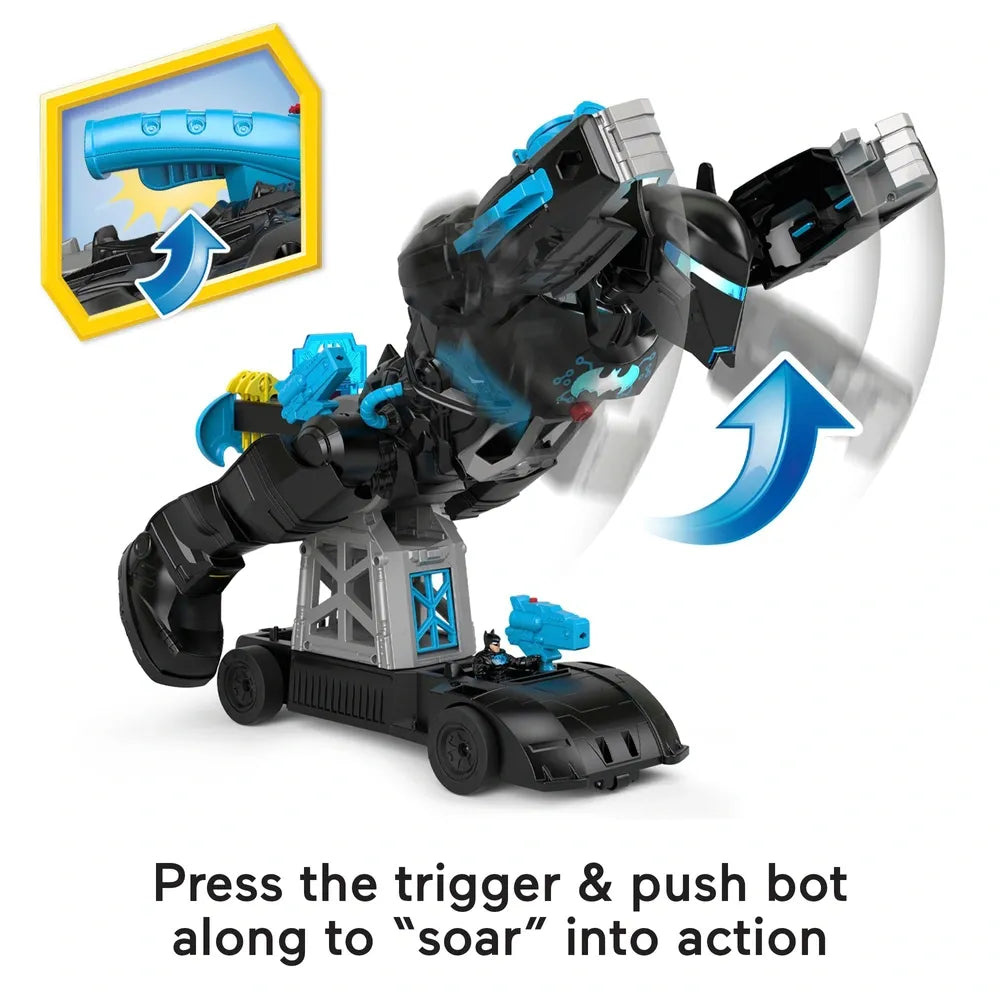 Imaginext DC Super Friends Bat-Tech BatBot Playset for Kids & Action Play
