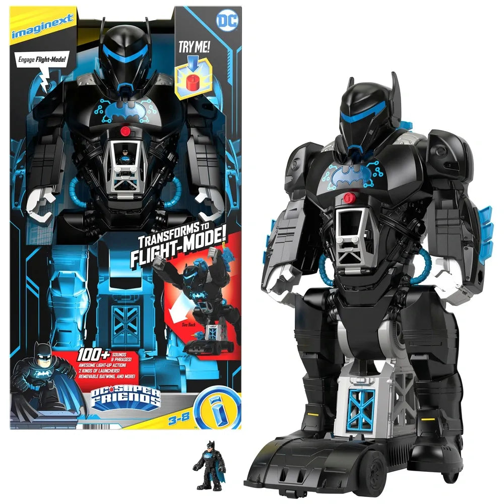 Imaginext DC Super Friends Bat-Tech BatBot Playset for Kids & Action Play