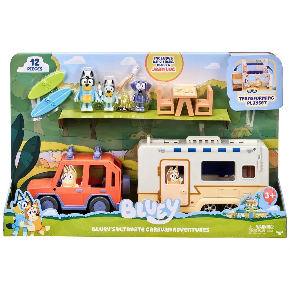Bluey Ultimate Caravan Adventures Playset – Interactive Kids Fun