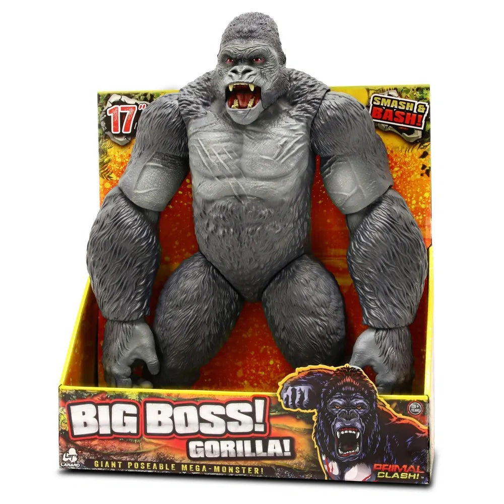 Primal Clash Big Boss Gorilla 43cm Action Figure – Collectible Toy for Kids