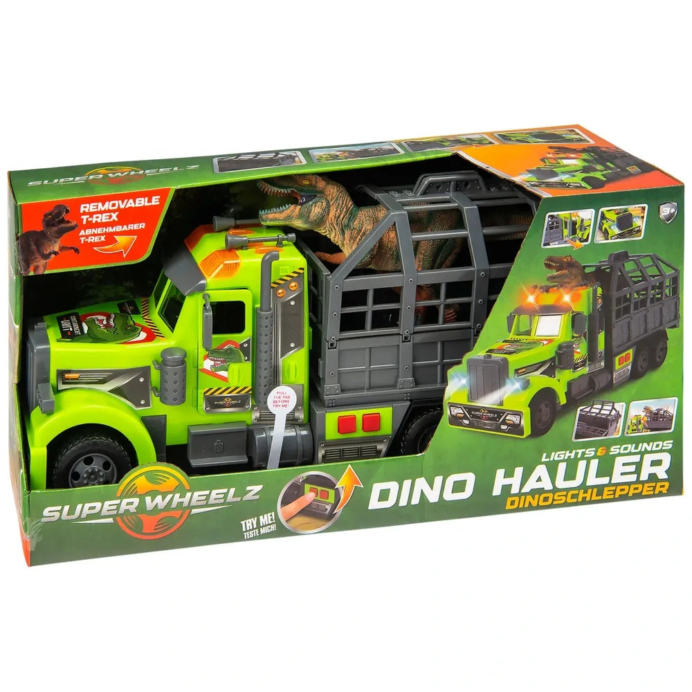 Super Wheelz Dinosaur Hauler Truck with Lights & Sounds Toy