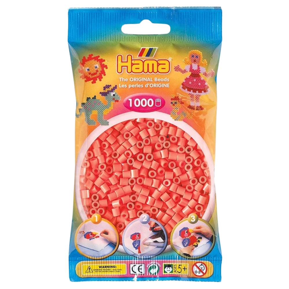 Hama Beads 1000 Midi Beads Refill Bags Assorted Colours Arts & Crafts Set Ages