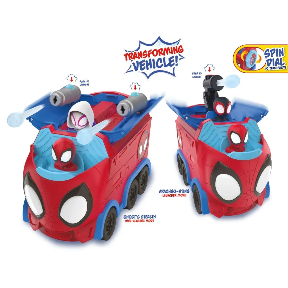 Spidey and His Amazing Friends 3-in-1 Web Spinning Hauler Truck Set