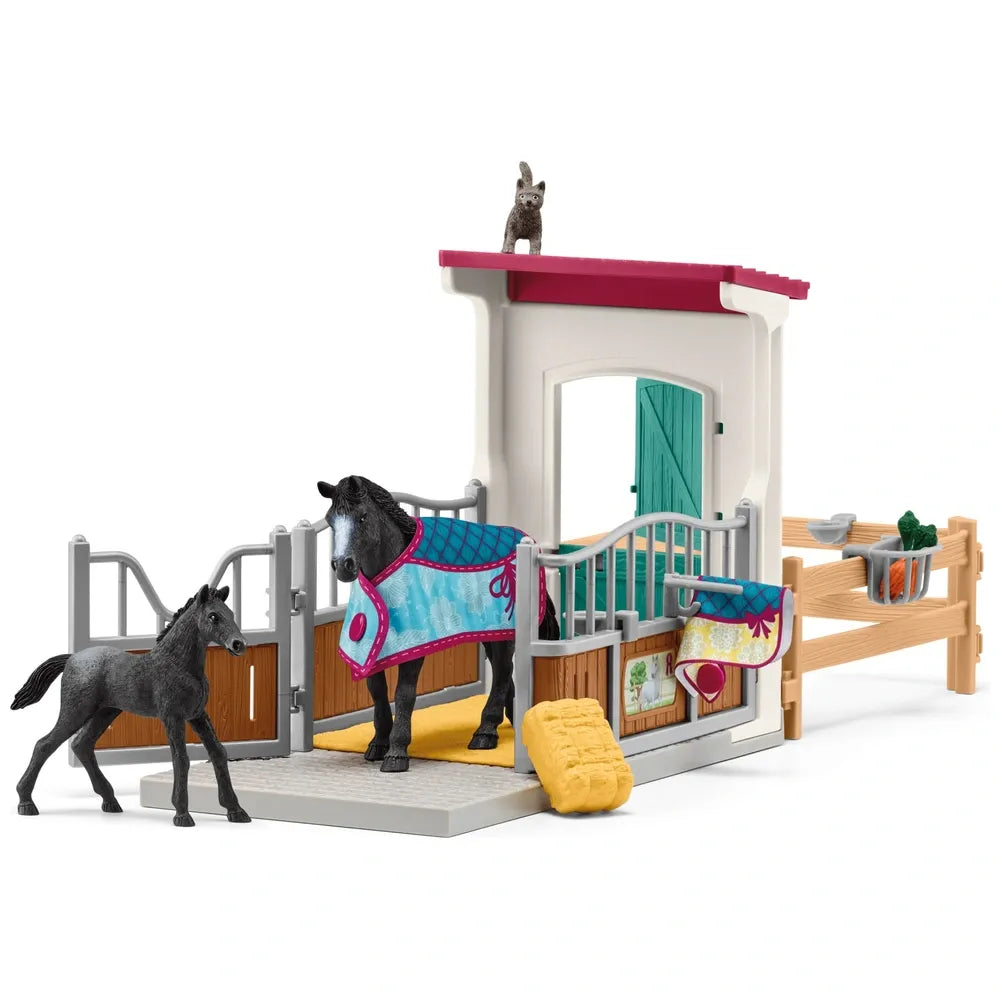 Schleich Horse Club 42611 Playset Horse Box with Mare and Foal