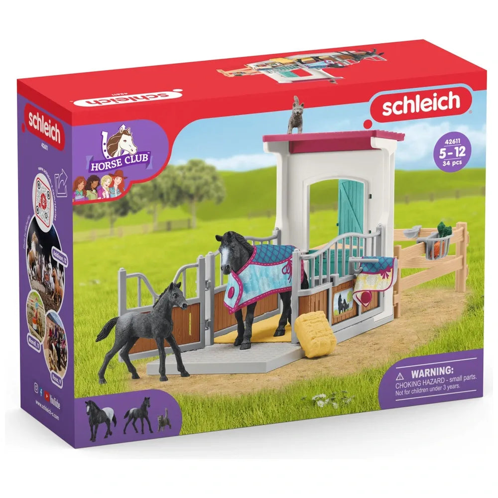 Schleich Horse Club 42611 Playset Horse Box with Mare and Foal