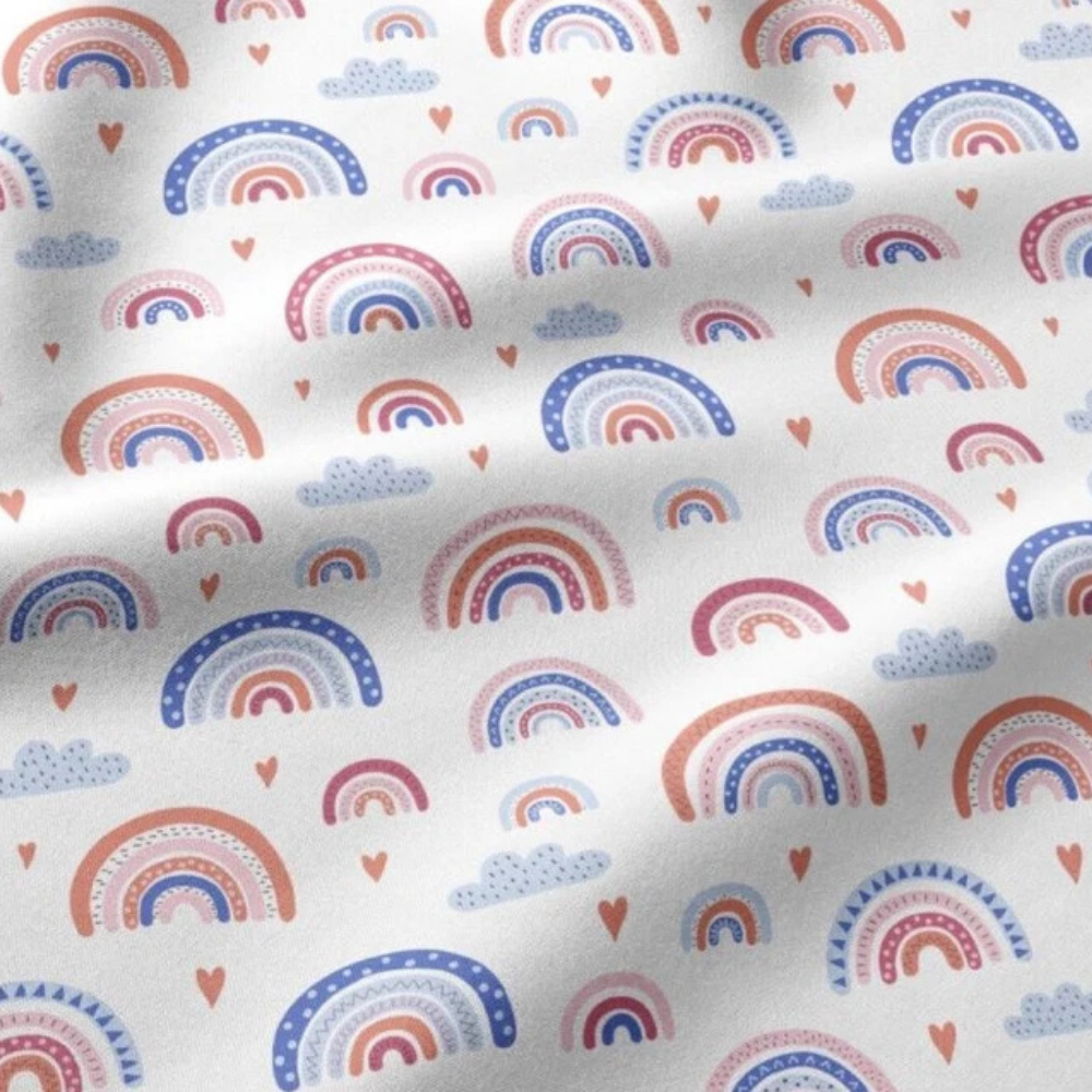 2 Pack 100% Cotton Fitted Sheets for Chicco Next2Me Bedside Crib 55 x 90 cm