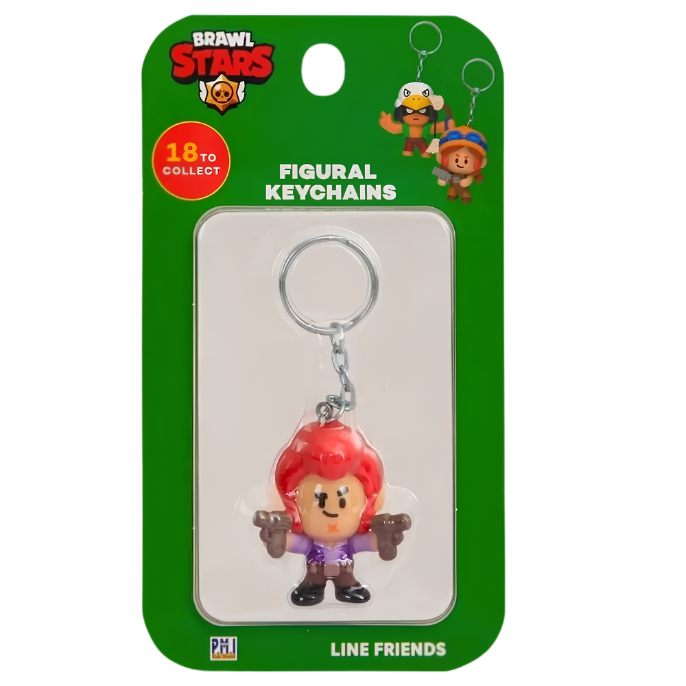 Brawl Stars Series 1 Figure Stamper Keychain LINE Friends Official Collectible Toy