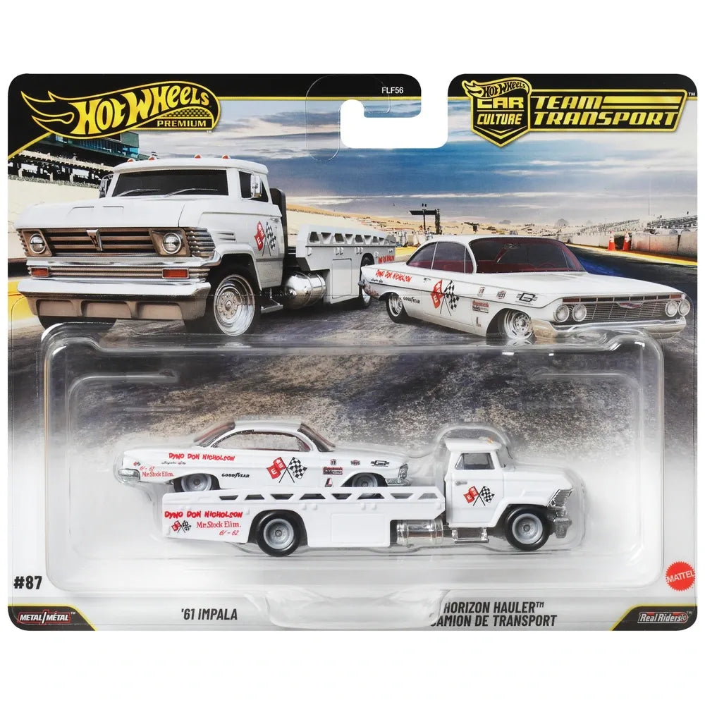 Hot Wheels Premium '61 Impala & Horizon Hauler Team Transport 2-Car Pack