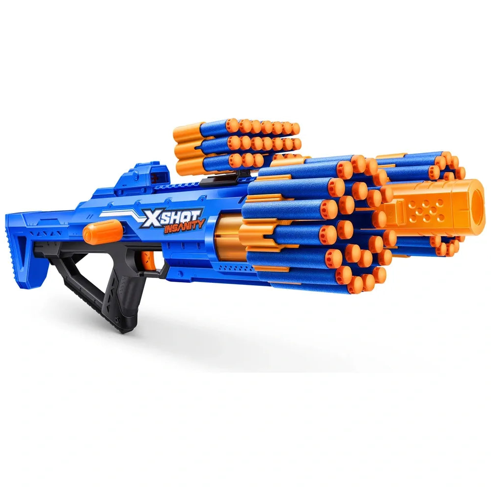 XSHOT by ZURU Insanity Berzerko Blaster with 48 Foam Darts