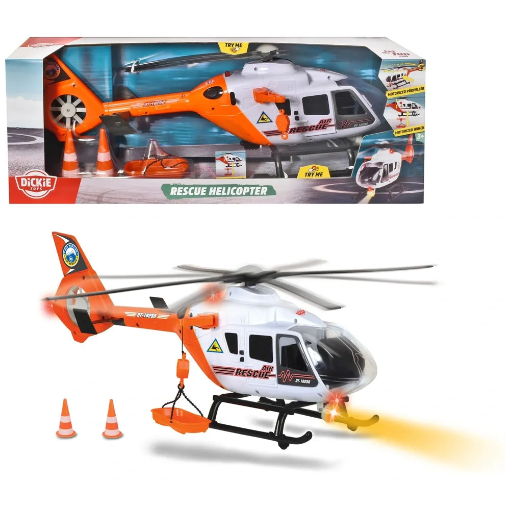 Dickie Toys Giant Rescue Helicopter Toy with Lights and Sounds