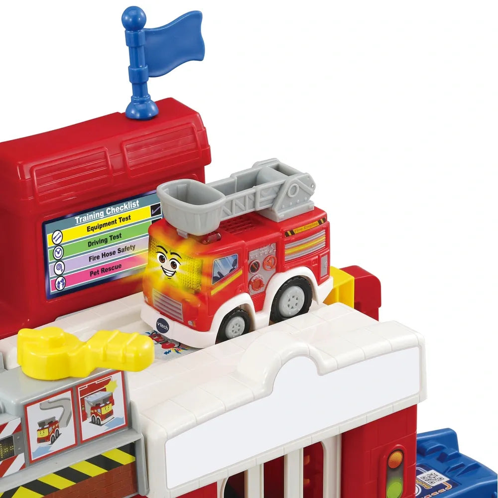VTech Toot-Toot Drivers Fire Station Playset with Interactive Features