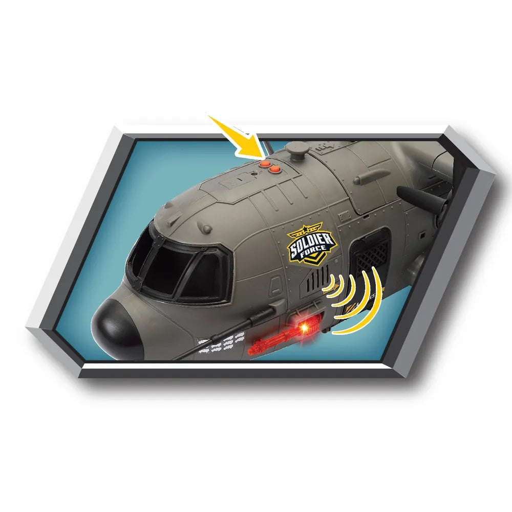 Soldier Force Hercules Cargo Plane Playset 85cm with Lights & Sounds