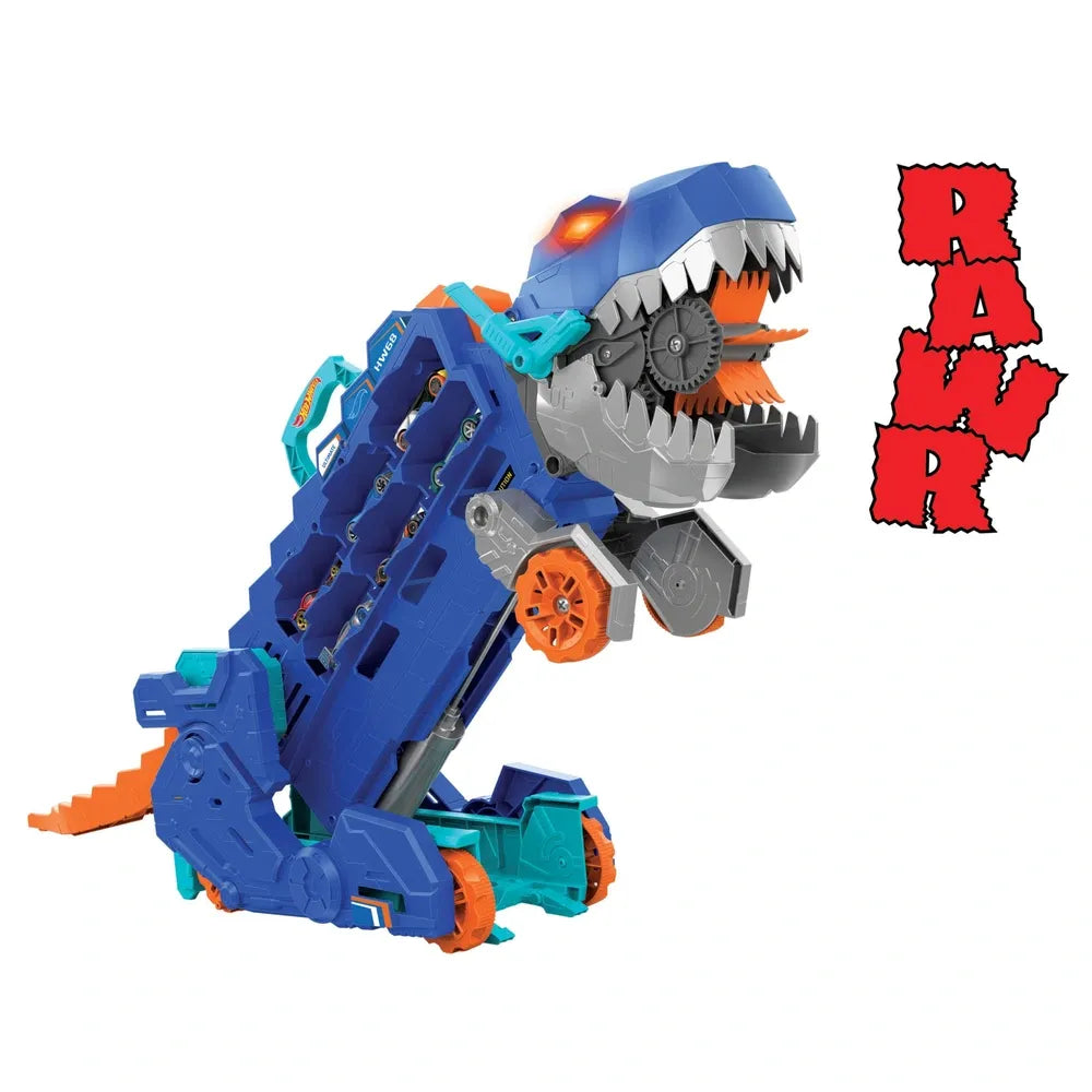 Hot Wheels City Ultimate T-Rex Transporter Let’s Race Playset