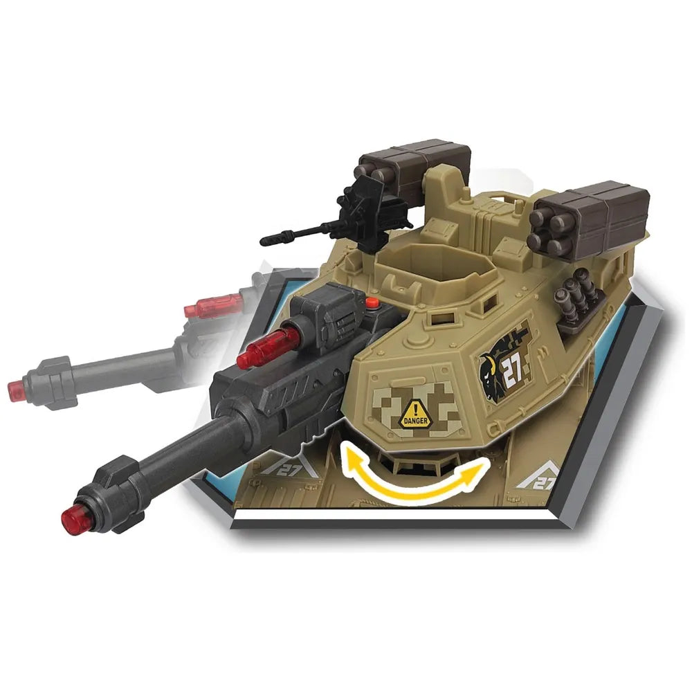 Soldier Force Armored Siege Tank Playset with Lights & Sounds for Kids