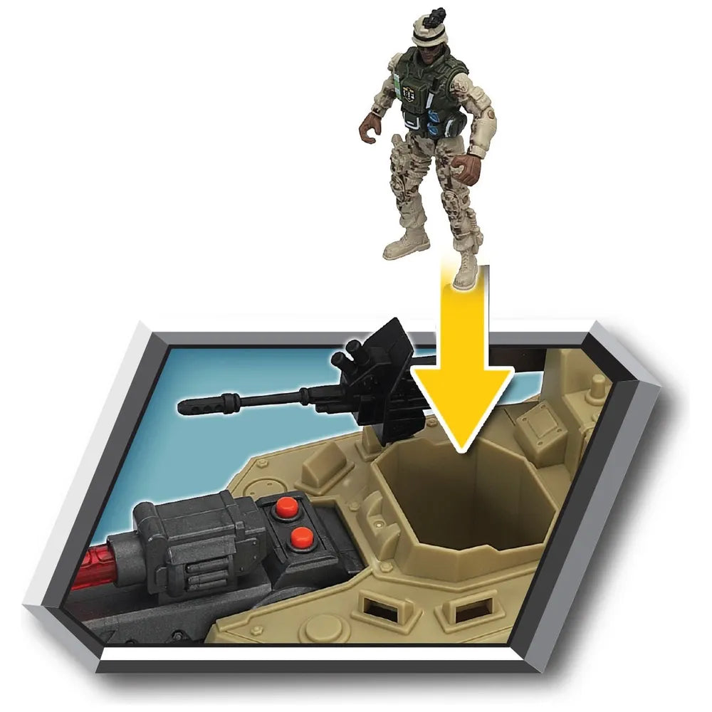 Soldier Force Armored Siege Tank Playset with Lights & Sounds for Kids