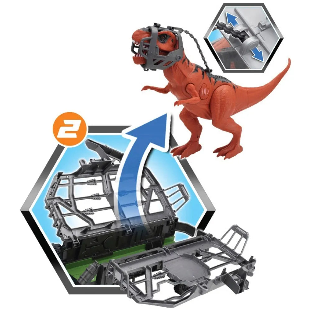 Dino Valley Giant T-Rex Ultimate Convoy Playset with Light & Sound
