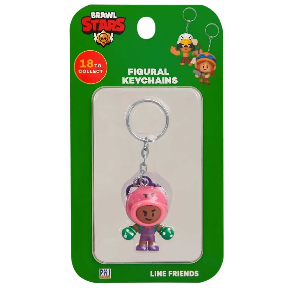 Brawl Stars Series 1 Figure Stamper Keychain LINE Friends Official Collectible Toy