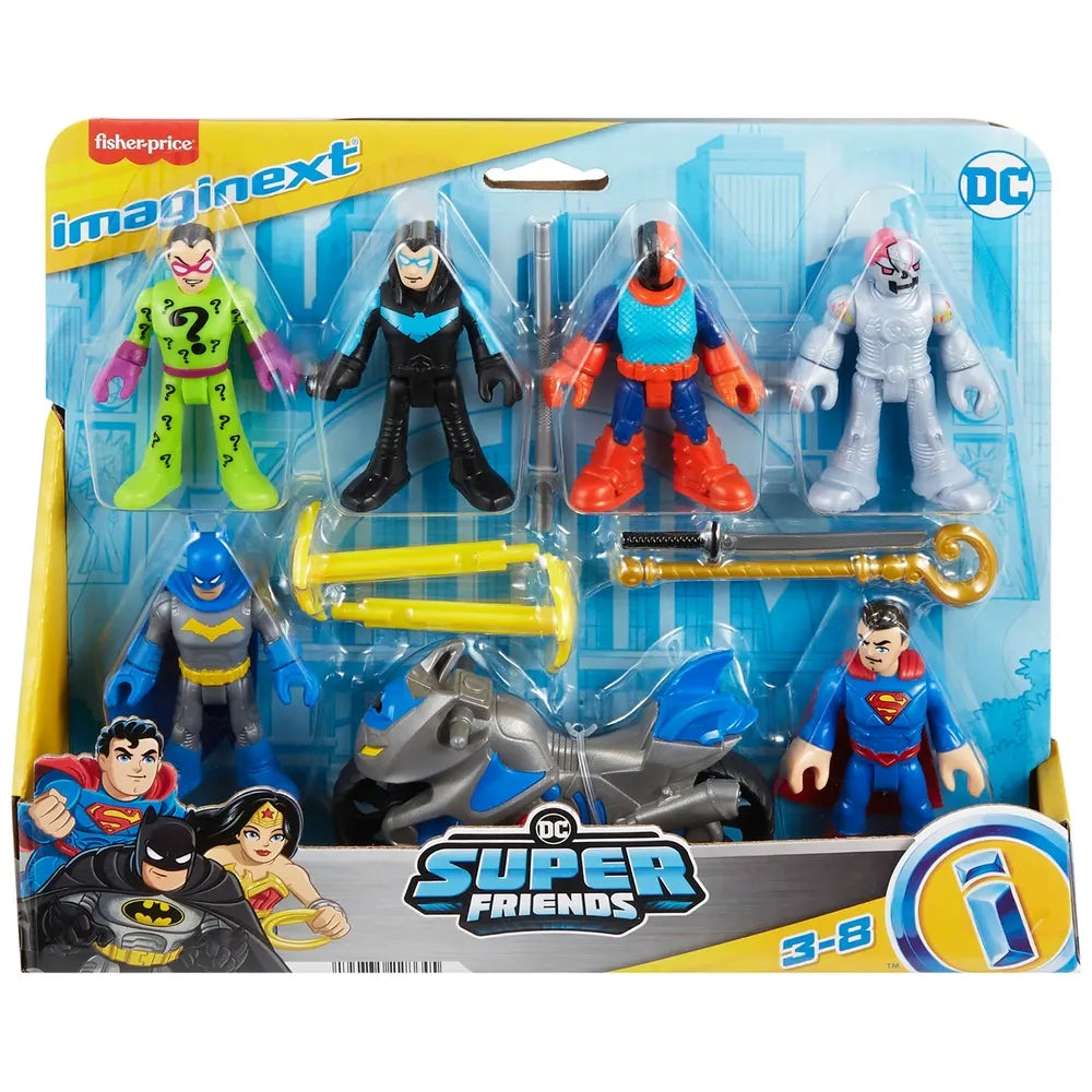 Fisher-Price Imaginext DC Super Friends Superhero Figure Set (6 Pack)
