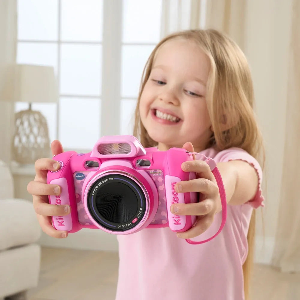 VTech KidiZoom Duo FX Camera in Pink – Kids’ Digital Camera with Fun Effects