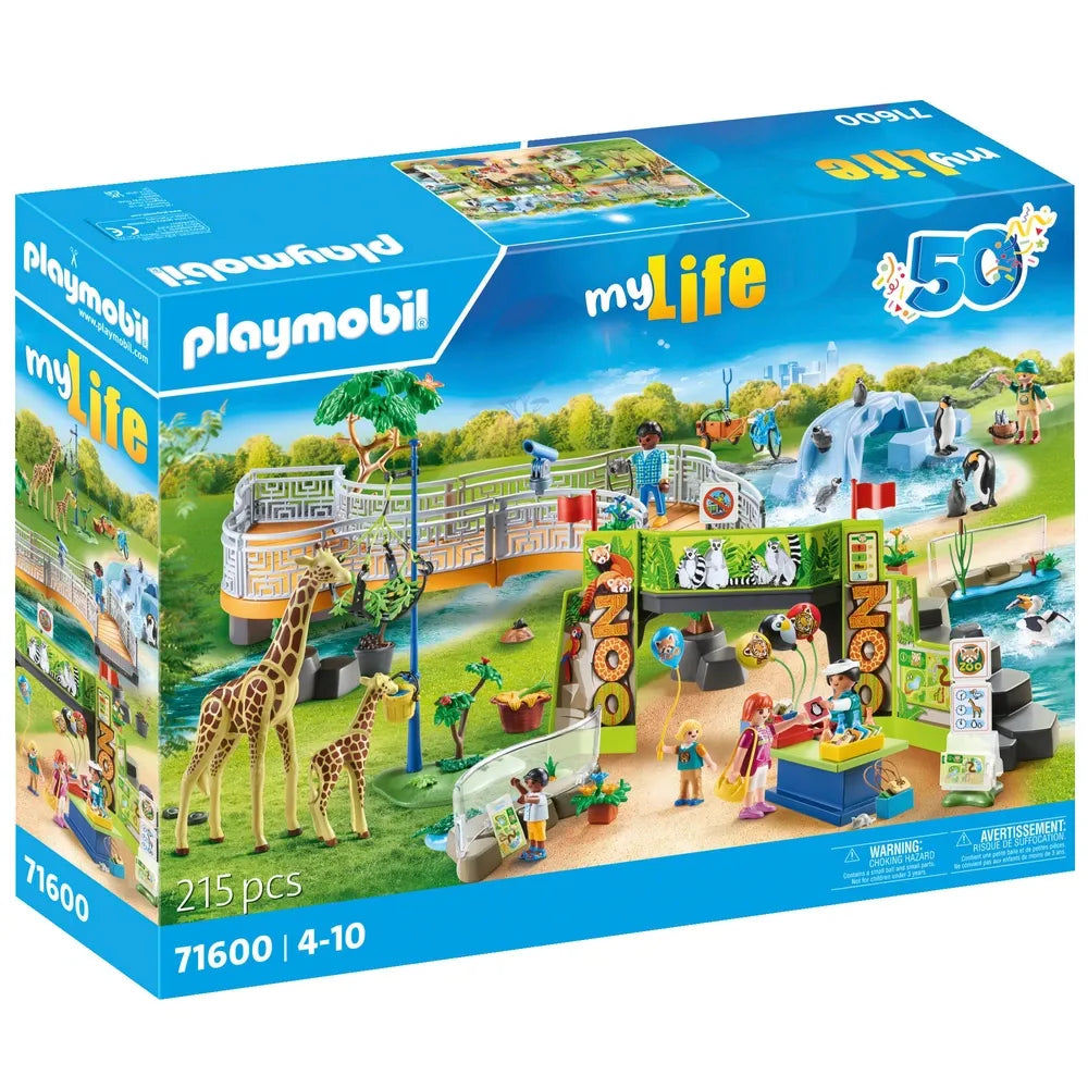 Playmobil My Life City Zoo 71600 215-Piece Playset for Kids