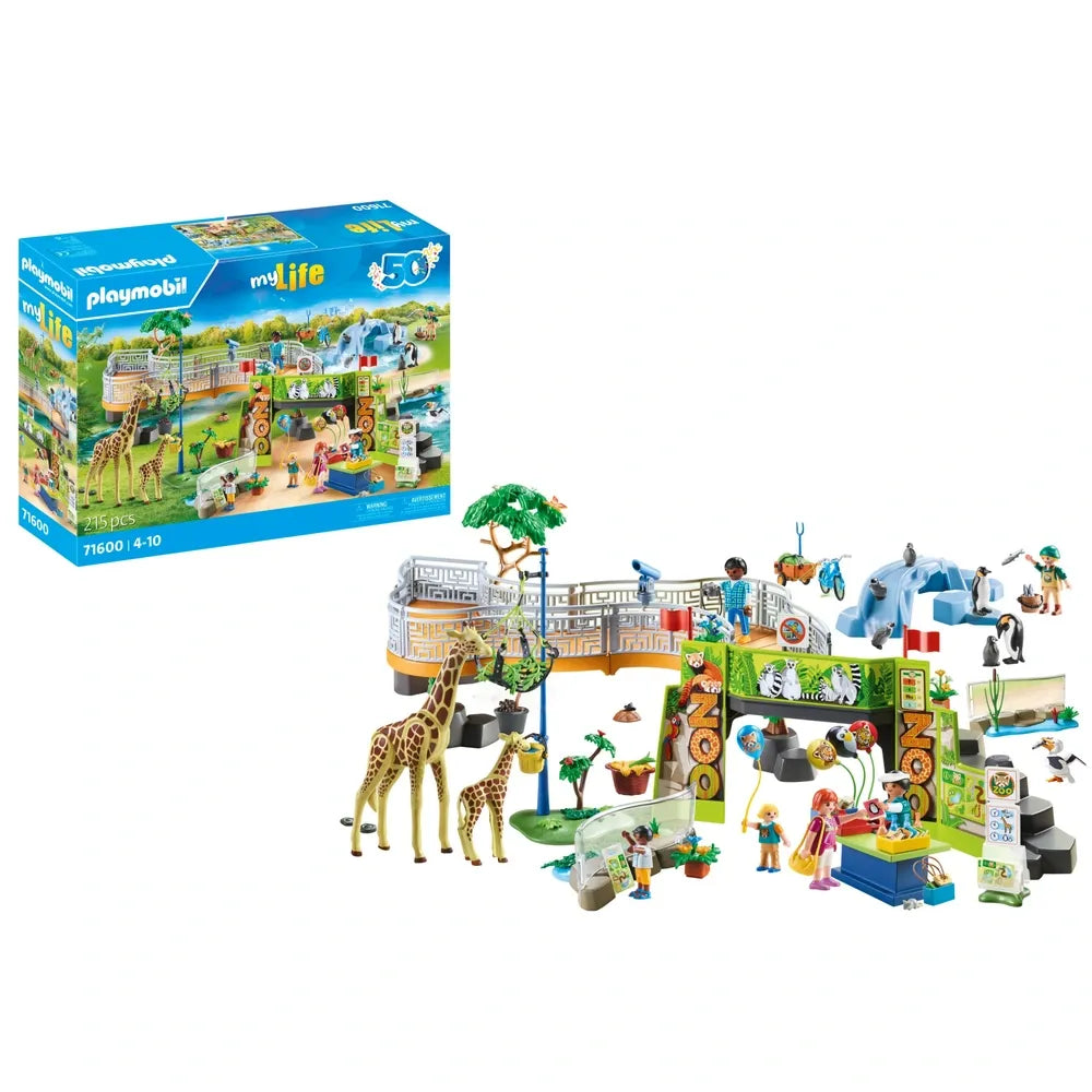 Playmobil My Life City Zoo 71600 215-Piece Playset for Kids
