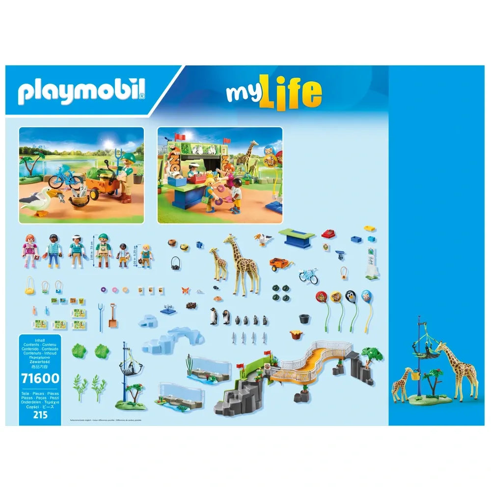 Playmobil My Life City Zoo 71600 215-Piece Playset for Kids