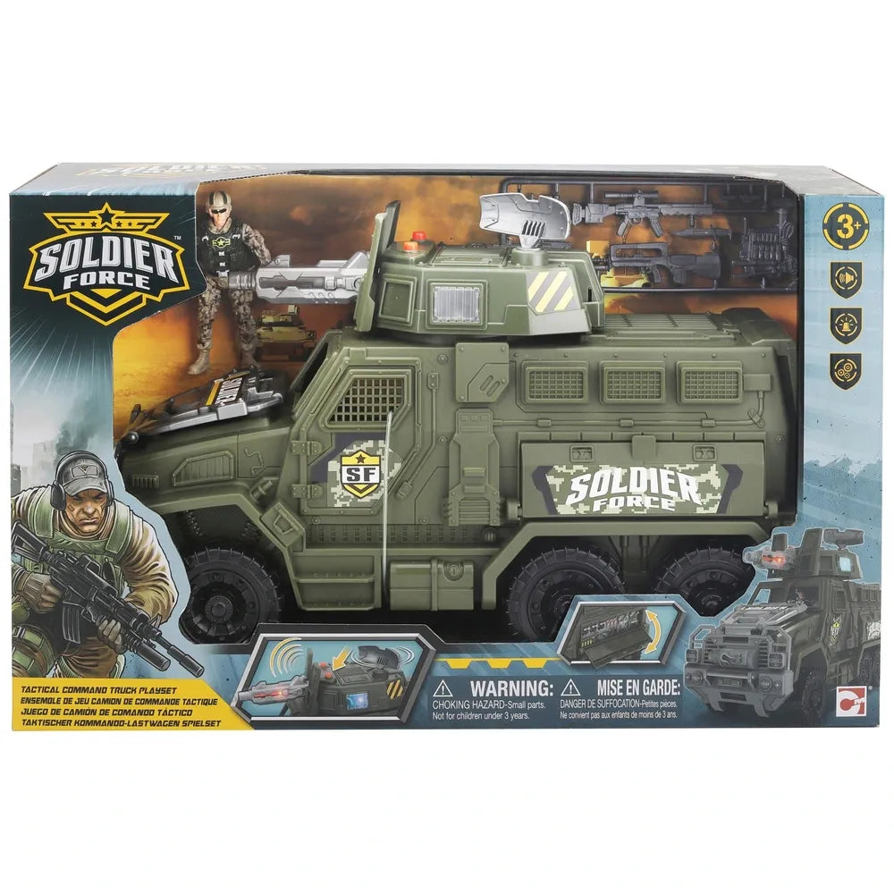 Soldier Force Tactical Command Truck Action Playset with Lights & Sounds