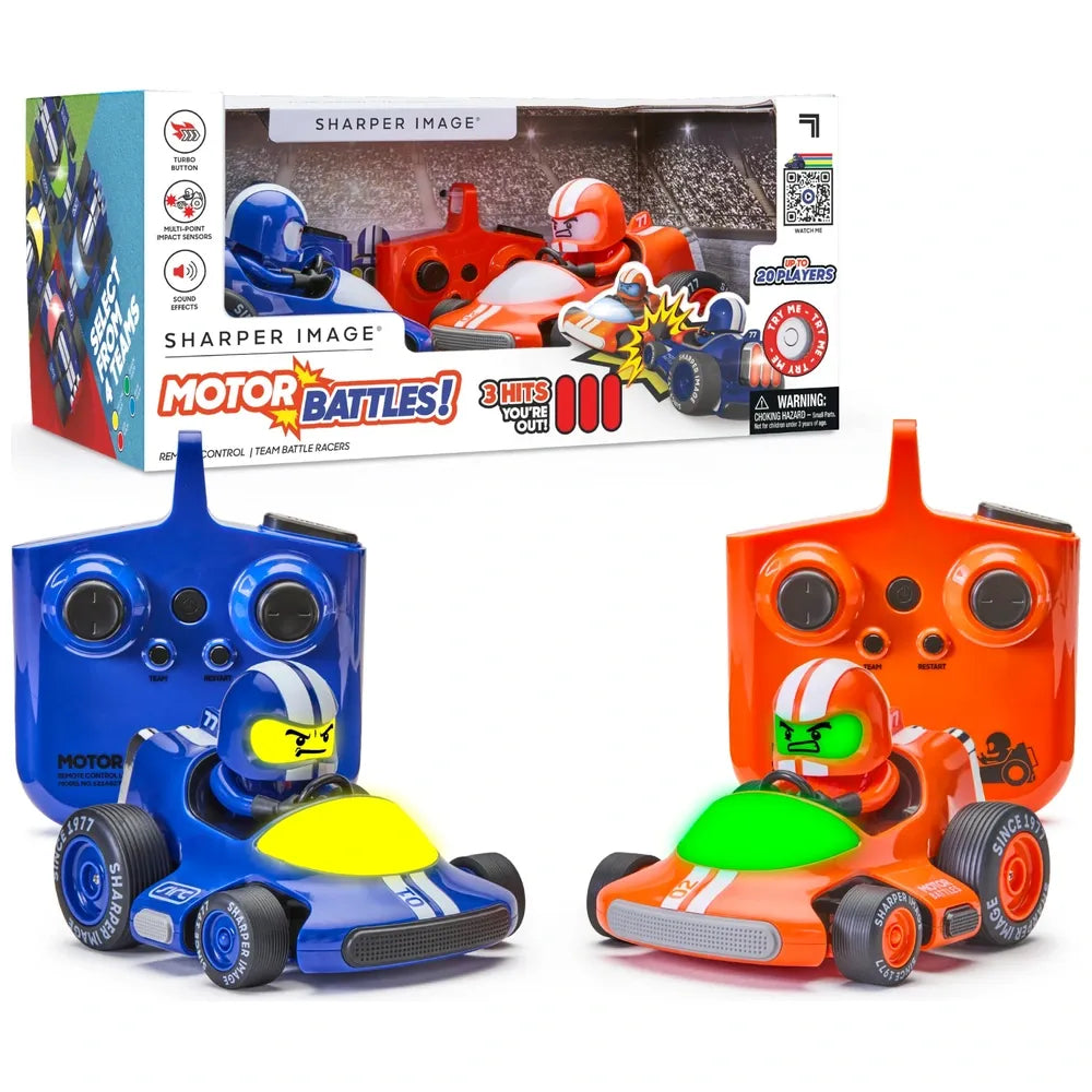 Sharper Image Remote Control Motor Battles Bumper Cars 2-Pack Toy Set