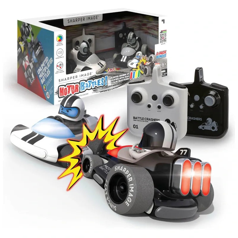 Sharper Image Remote Control Motor Battles Bumper Cars 2-Pack Toy Set