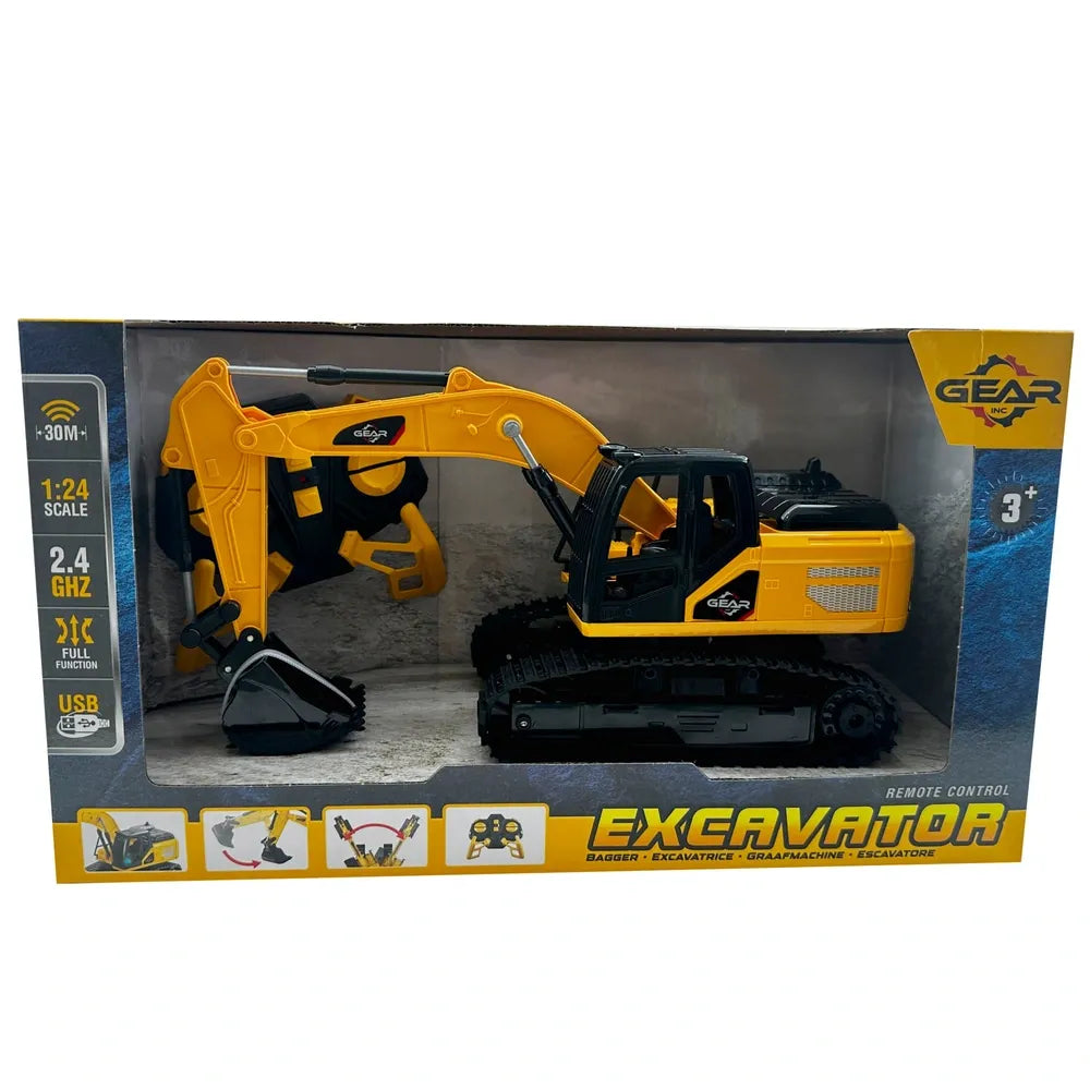 1:24 Scale Remote Control Construction Excavator Toy for Kids