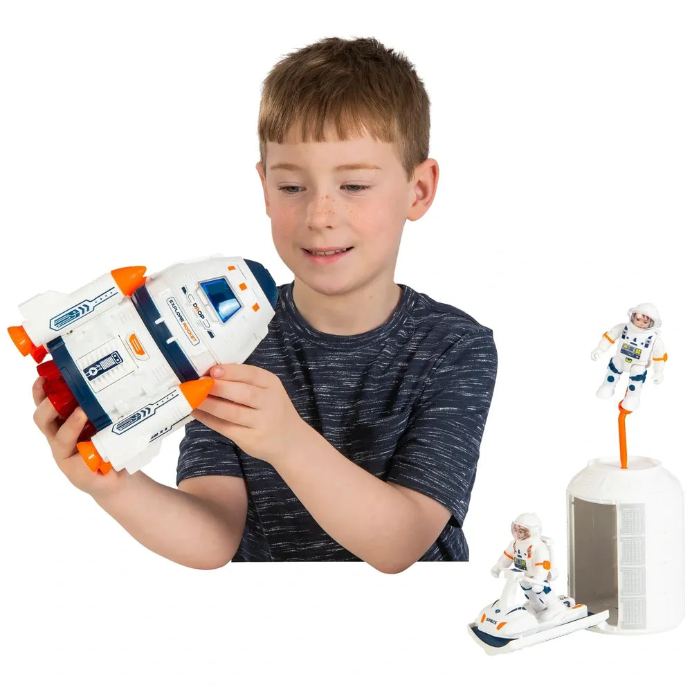 Space Rocket Capsule Playset – Includes Astronaut Figures