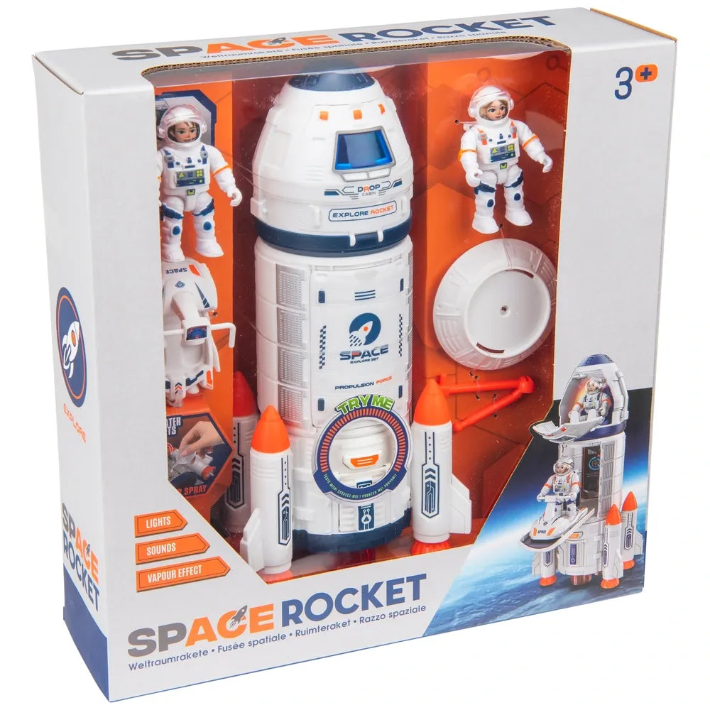 Space Rocket Capsule Playset – Includes Astronaut Figures