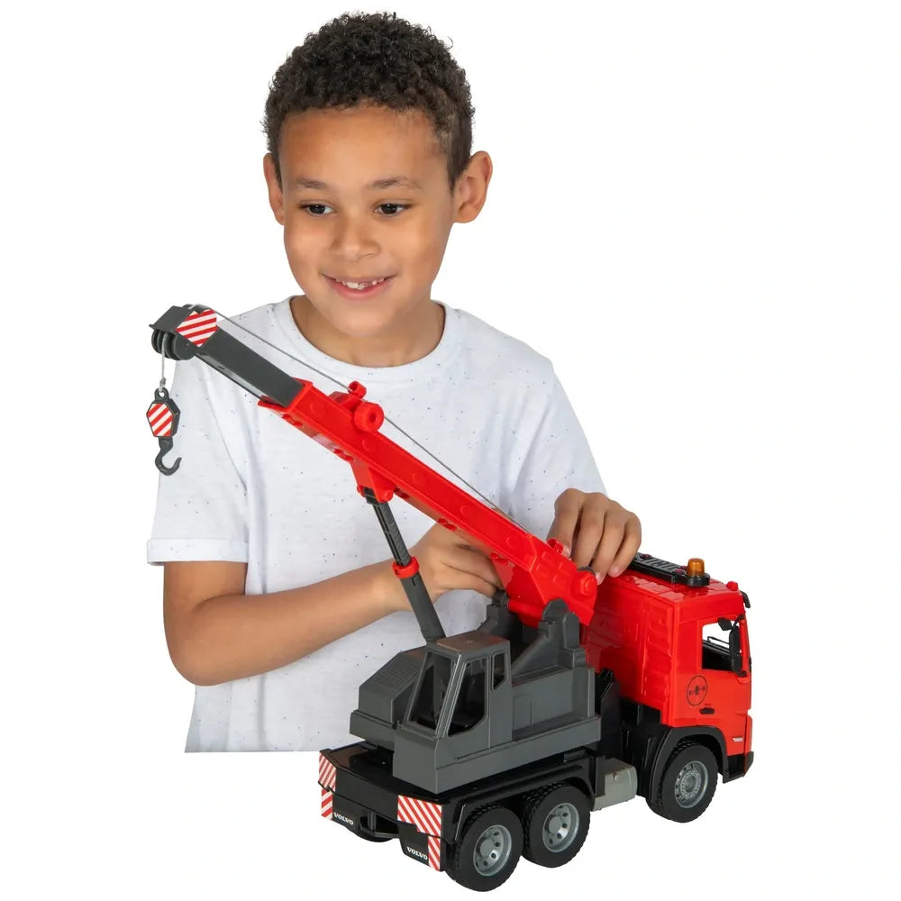 Volvo Manual Crane Truck 1:20 Scale Toy with Lights & Sounds