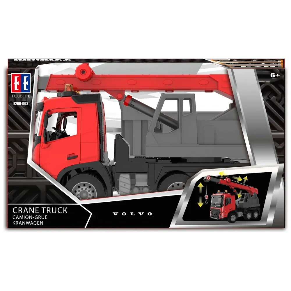 Volvo Manual Crane Truck 1:20 Scale Toy with Lights & Sounds