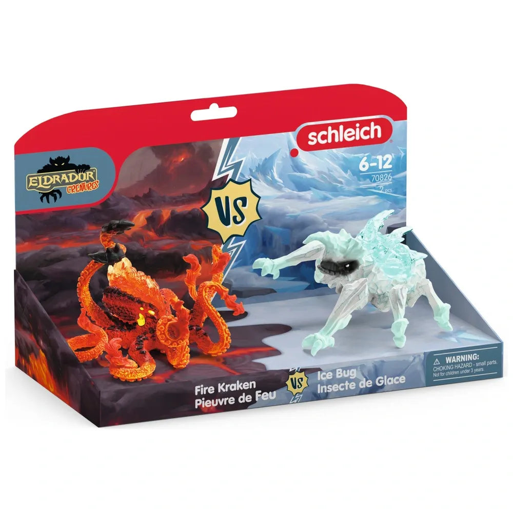 Schleich Eldrador 70826 Ice Bug vs Fire Kraken Battle Playset