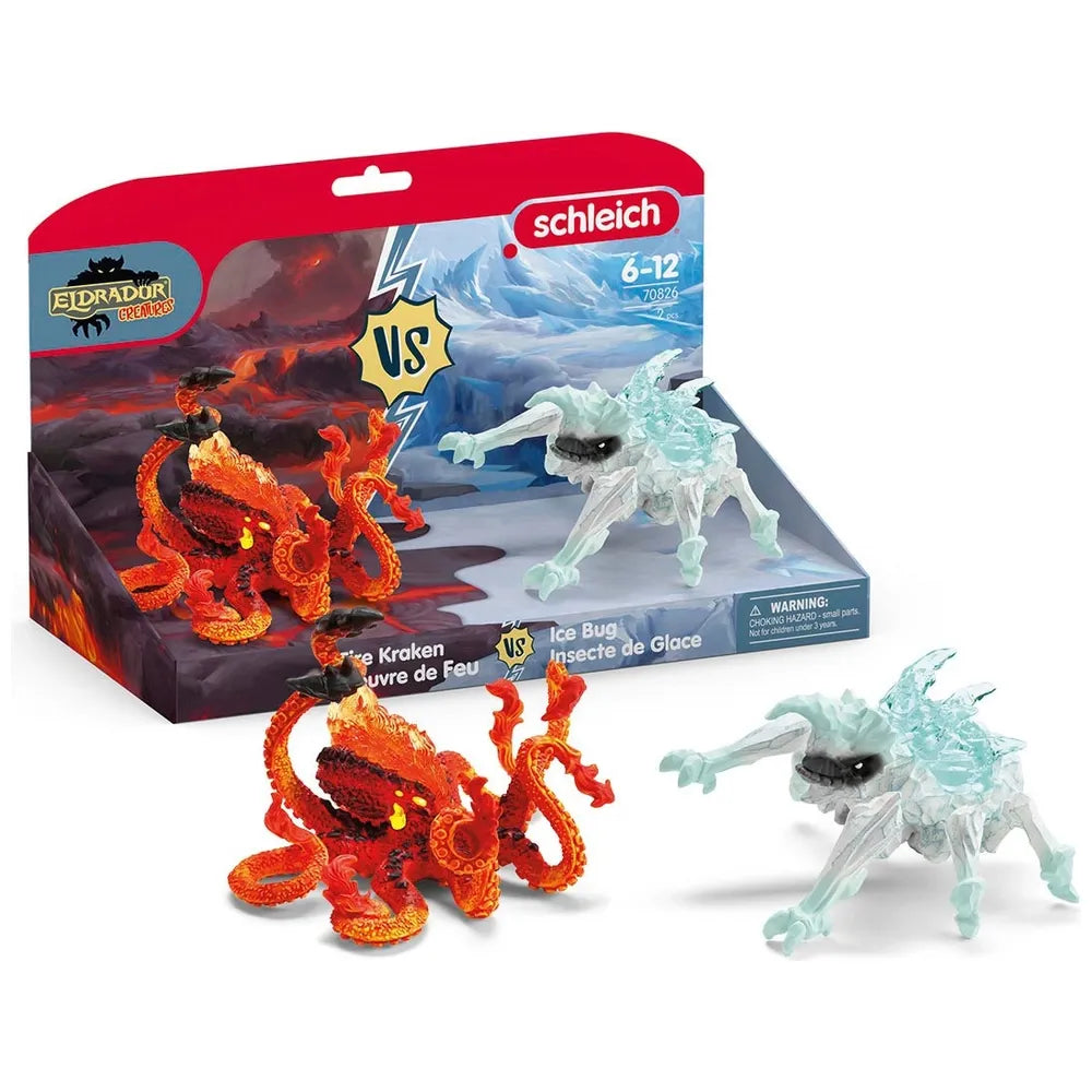 Schleich Eldrador 70826 Ice Bug vs Fire Kraken Battle Playset