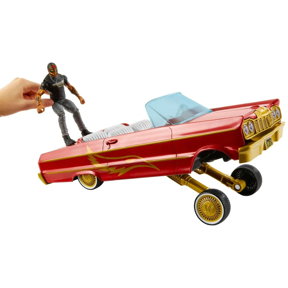 WWE Lucha Low Rider Vehicle Playset with Rey Mysterio Main Event Figure