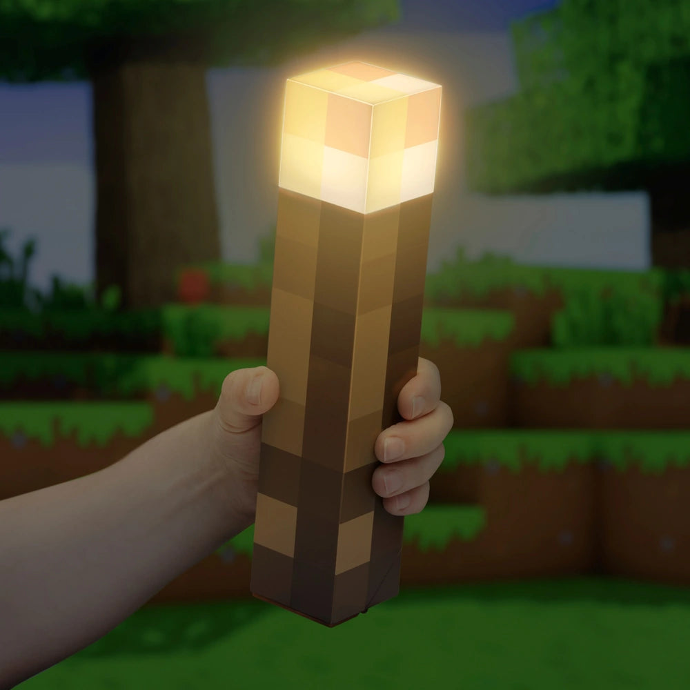 Minecraft Torch LED Light – Glowing Gaming Decor