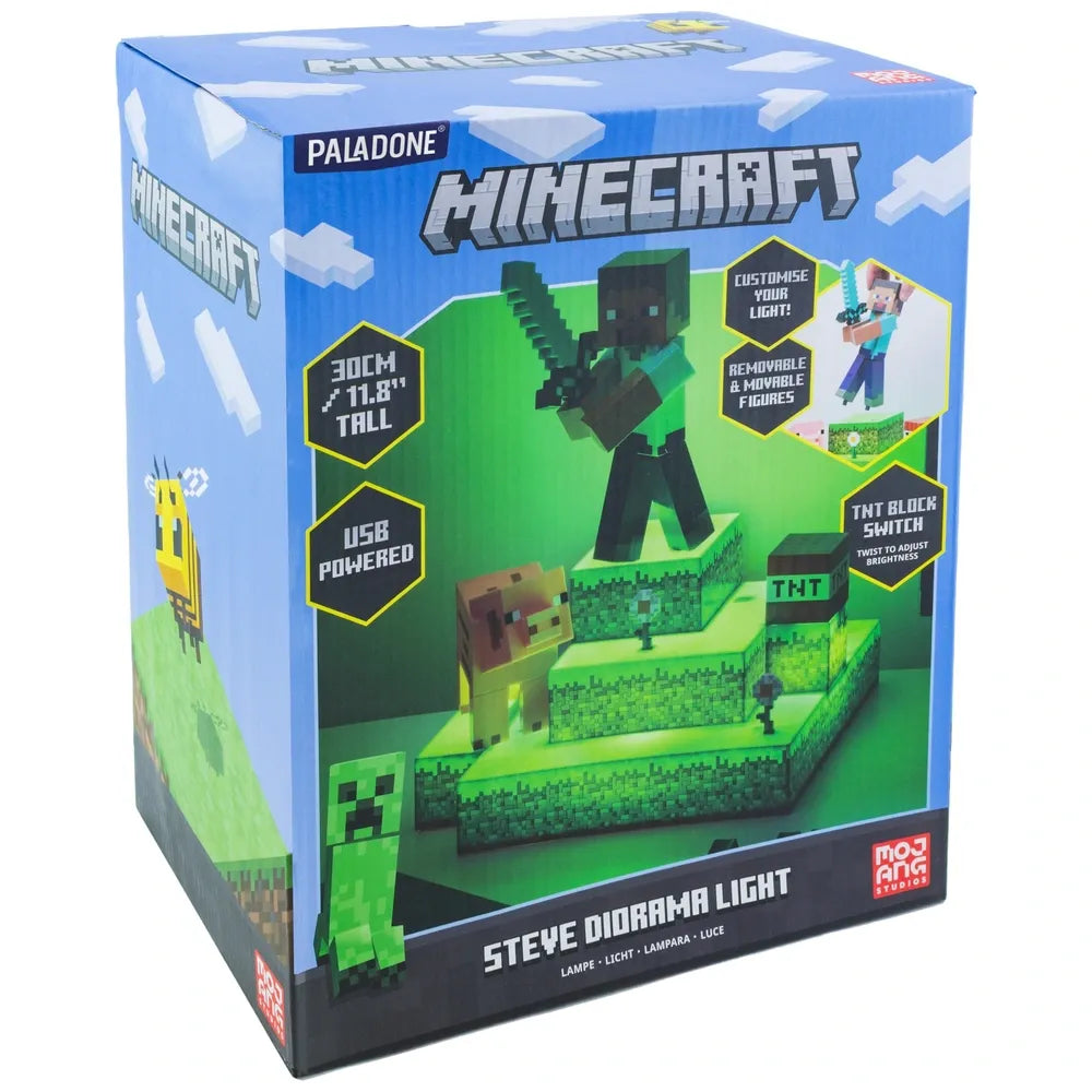 Minecraft Diorama Light – LED Collectible Display for Fans and Gamers