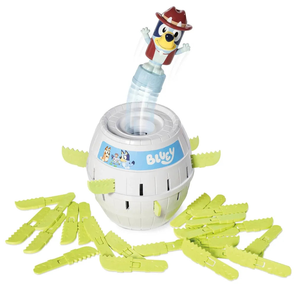 TOMY Pop-Up Bluey Game – Fun Interactive Board Game for Kids and Family