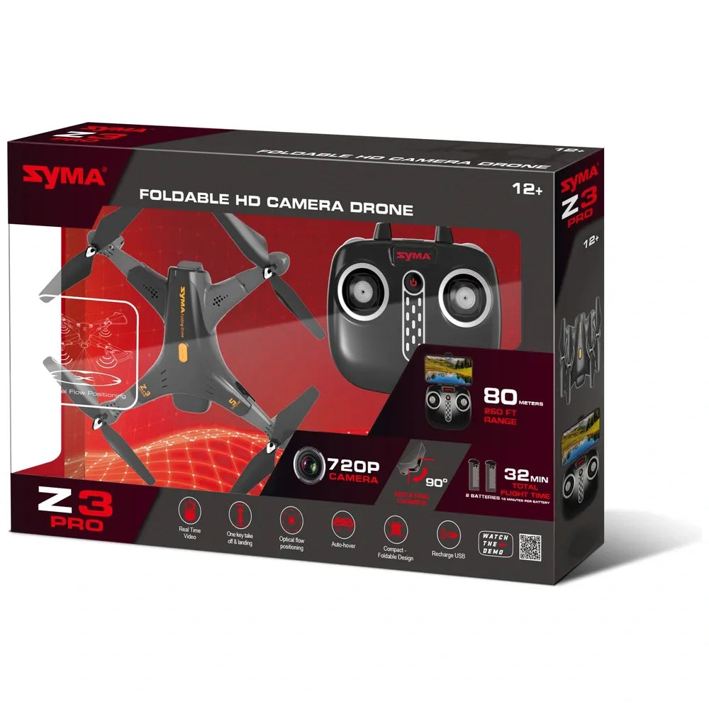 SYMA Z3PRO RC Quadcopter Drone with HD Camera – Foldable Design