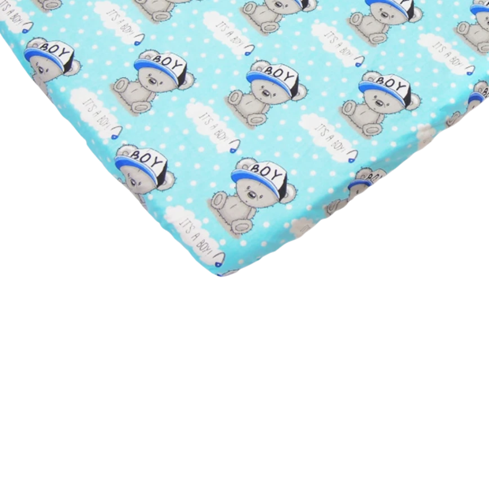 2x Fitted Sheets Compatible with Babylo You & Me Bedside Crib Stars Animals