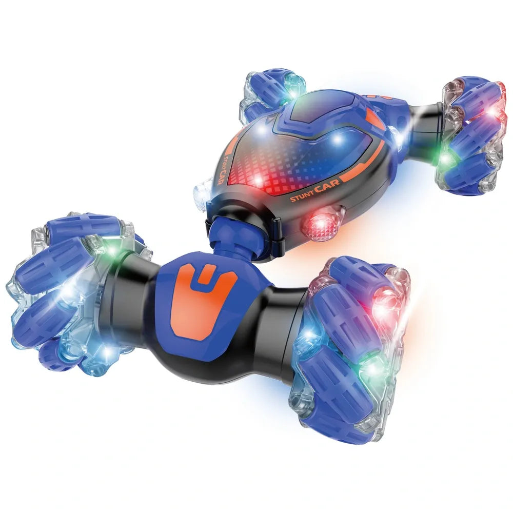 Remote Control Stunt Car with Lights – 360° Spins & Flips